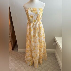 Yellow Floral Dress